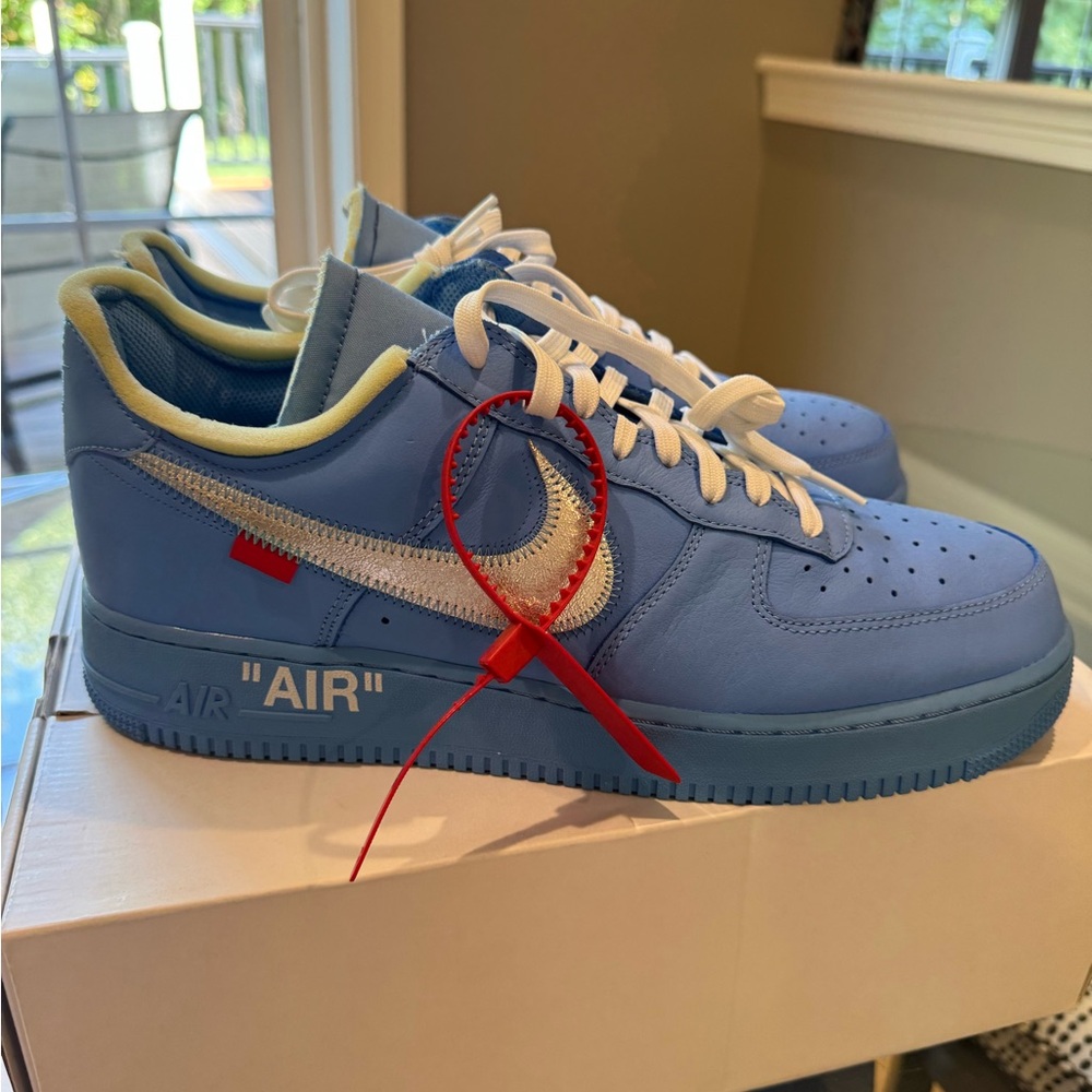 Nike Air Force 1 low Off White University Blue - Picture 2 of 13